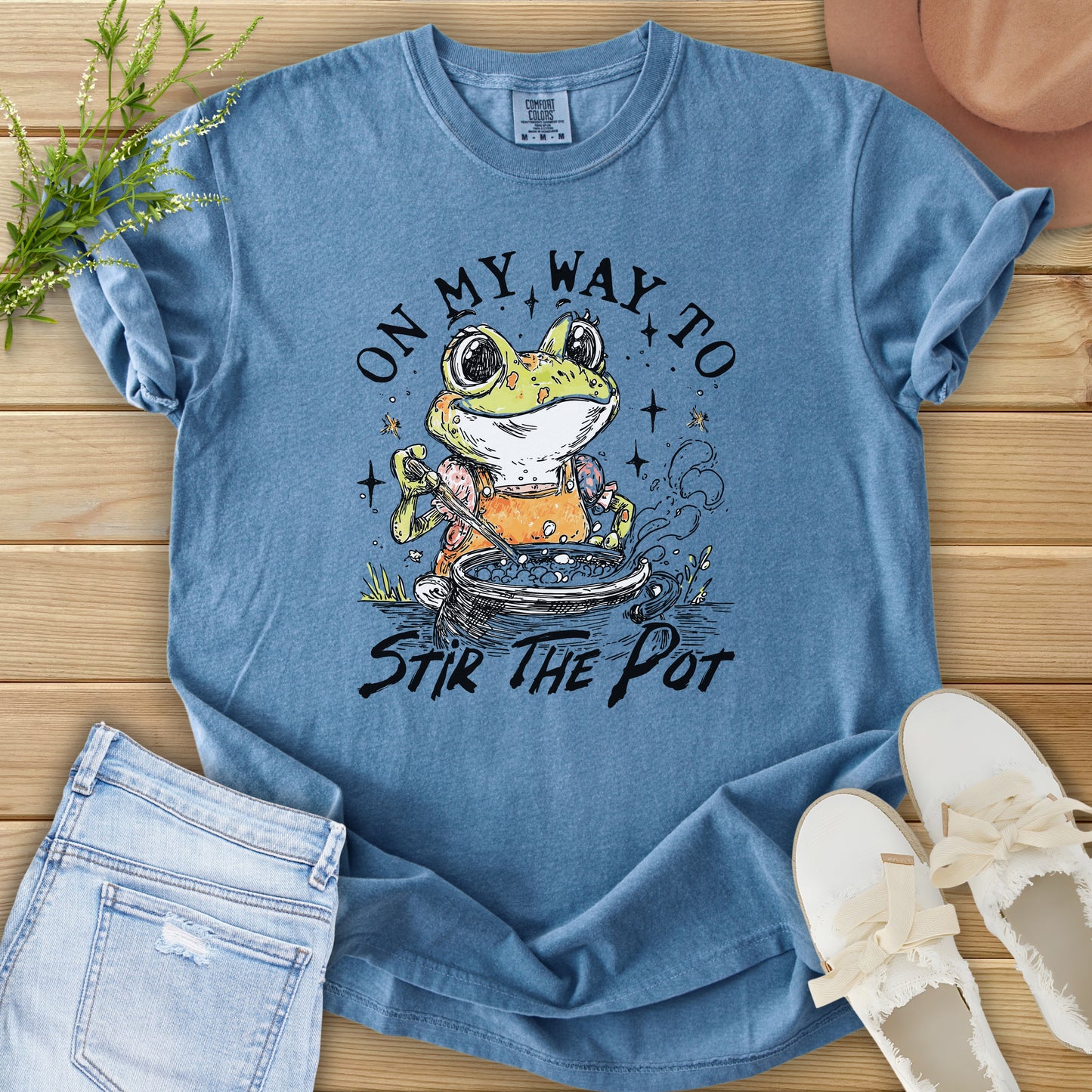 On My Way Frog Tee