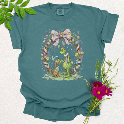 Spring Cuties Easter Wreath Tee