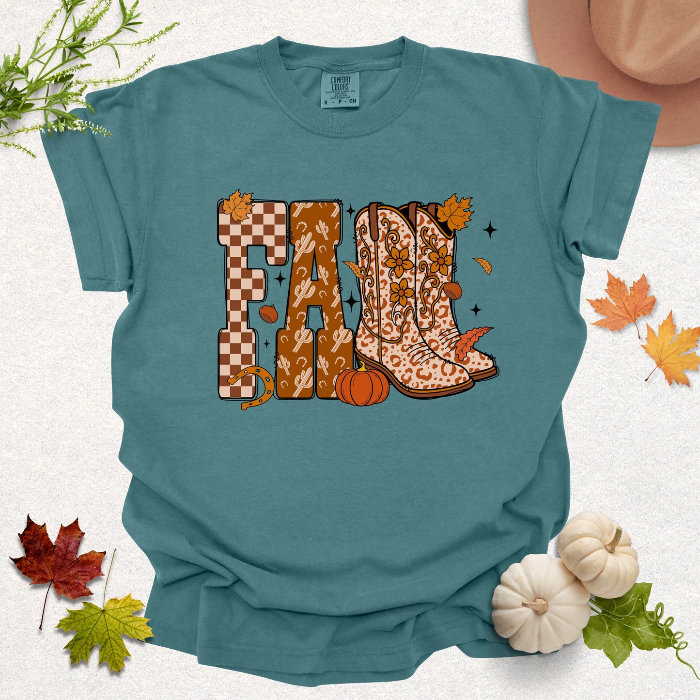 Fall Cowgirl Boots Tee