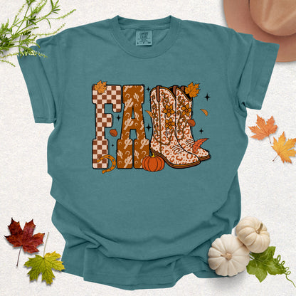 Fall Cowgirl Boots Tee
