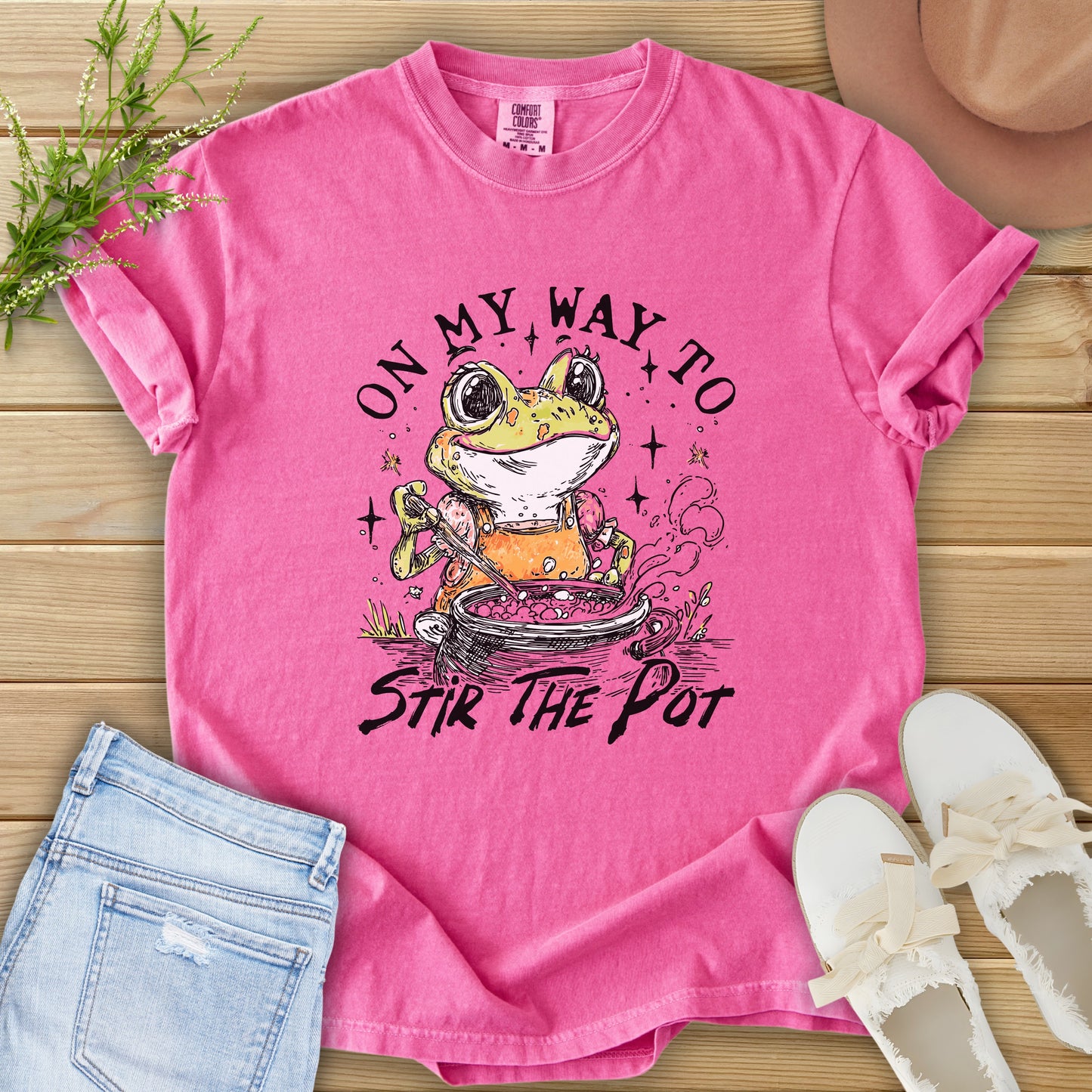On My Way Frog Tee