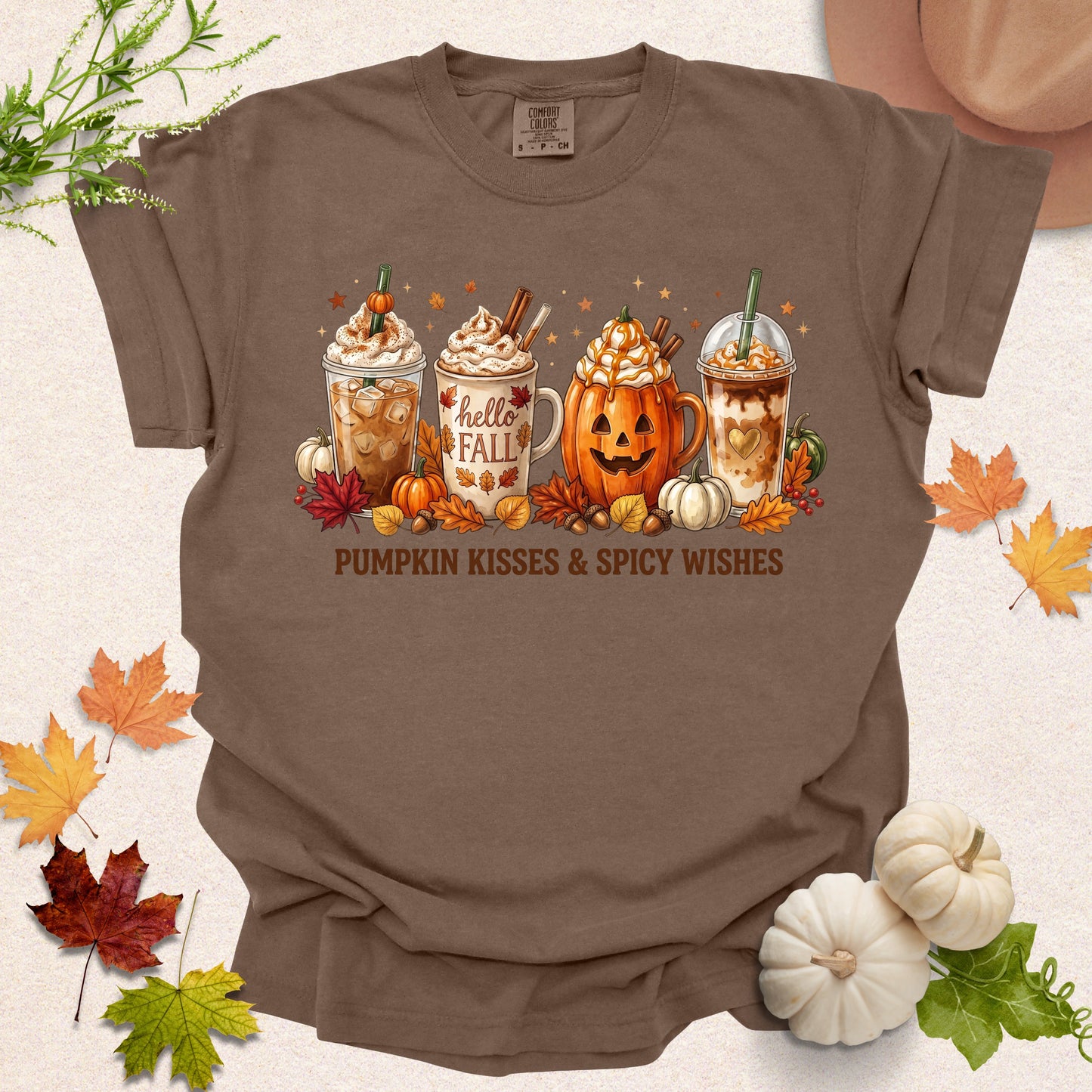 Pumpkin Kisses Sips Tee