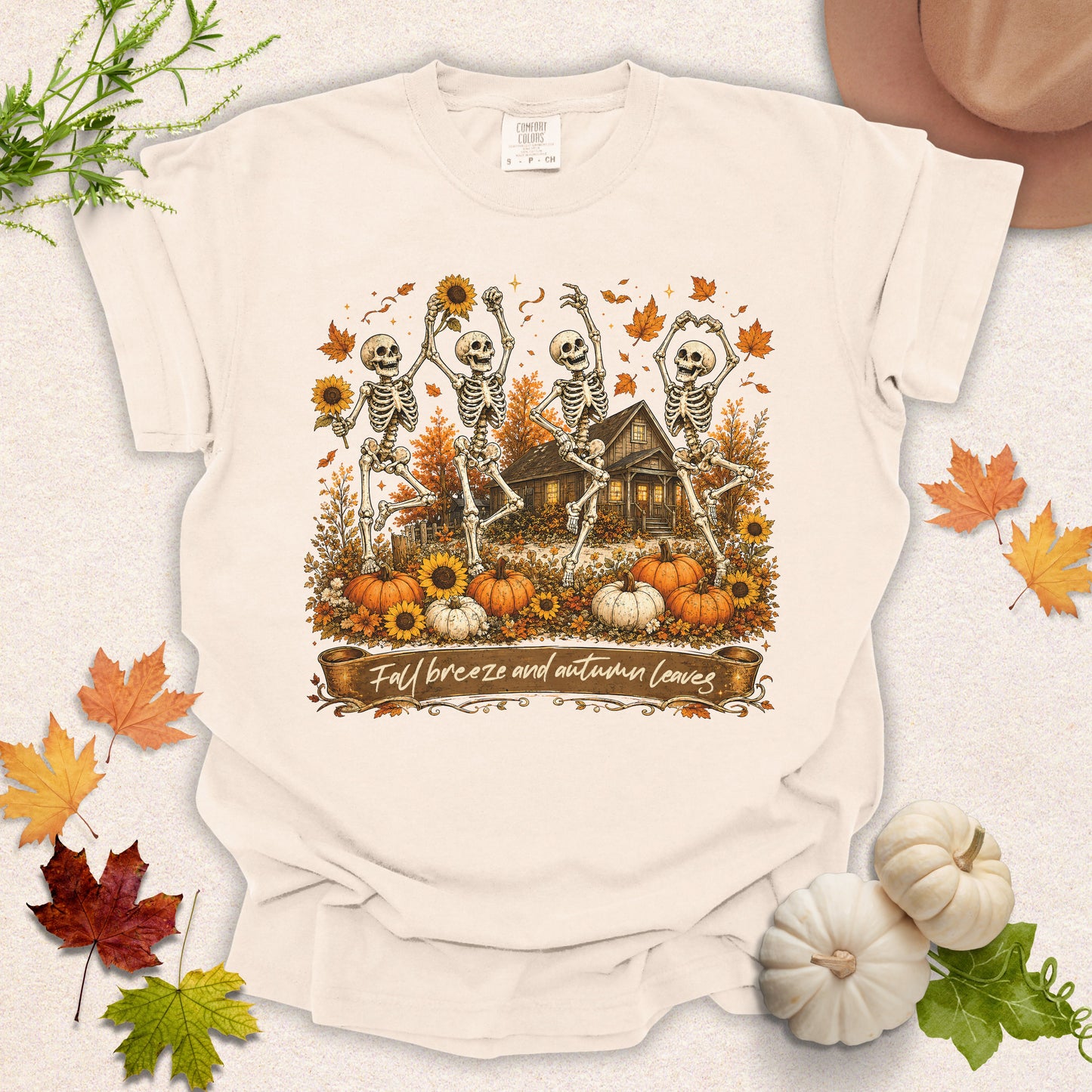 Fall Breeze & Autumn Leaves Tee