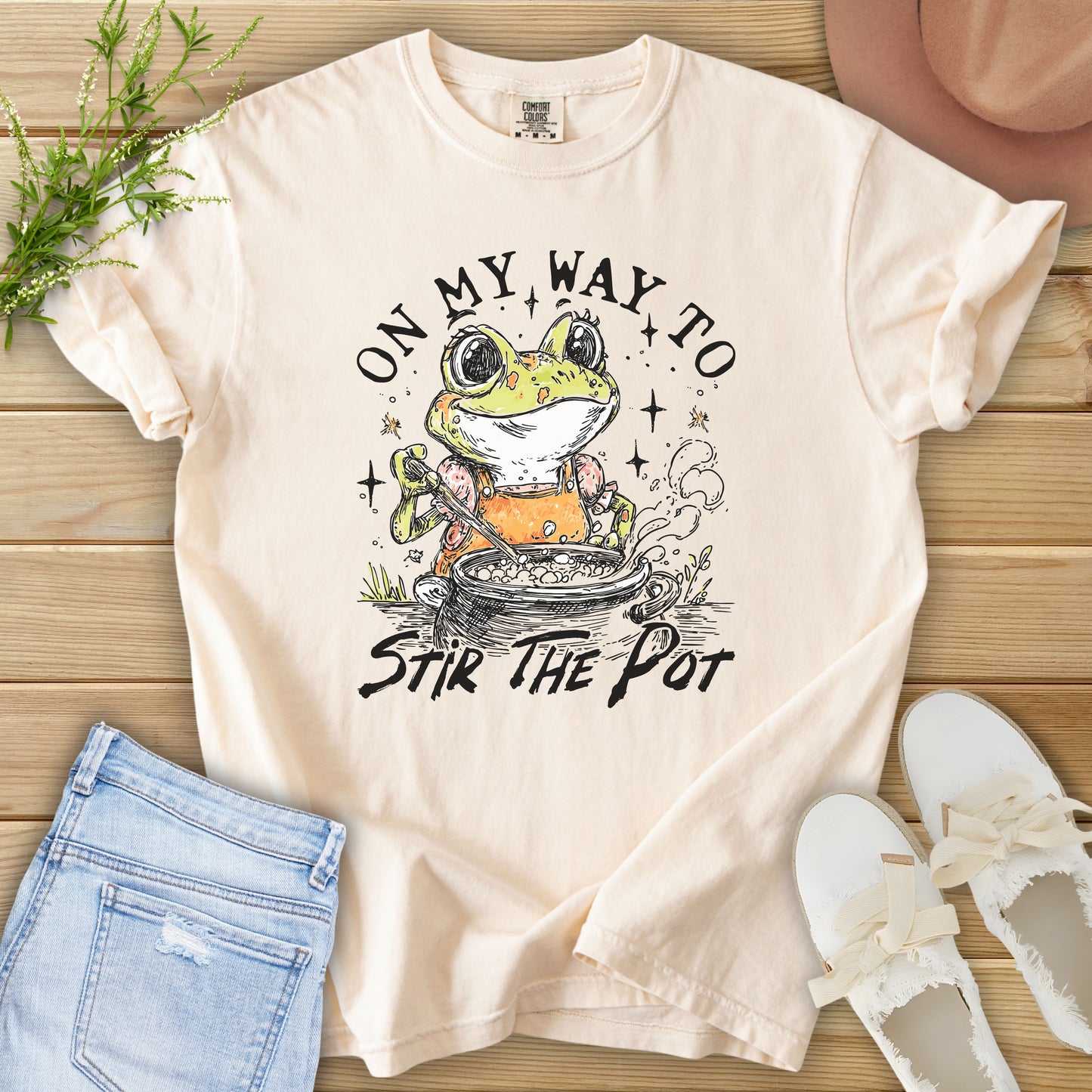 On My Way Frog Tee