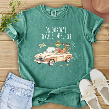 On Our Way to Cause Mischief Tee
