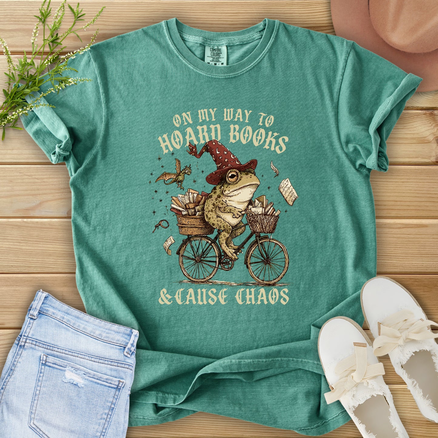 On My Way To Hoard Books Tee