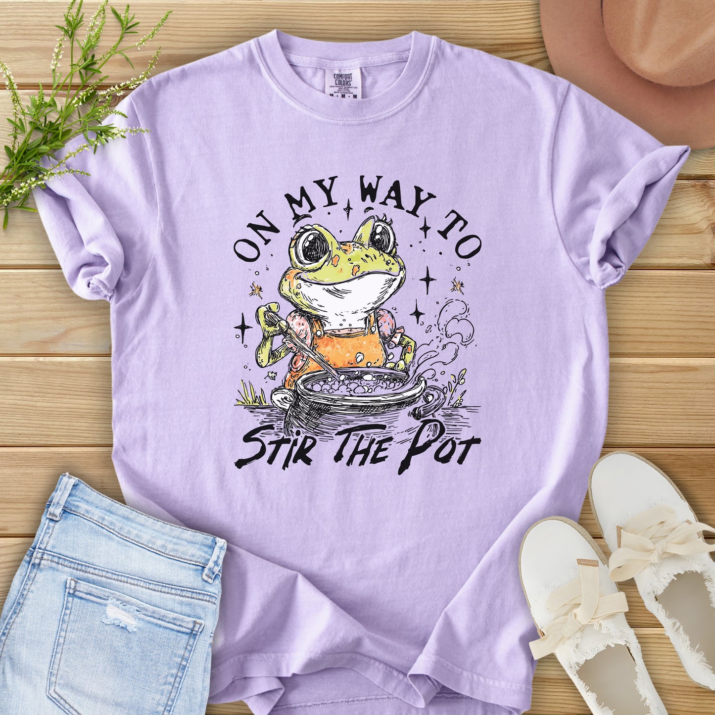 On My Way Frog Tee