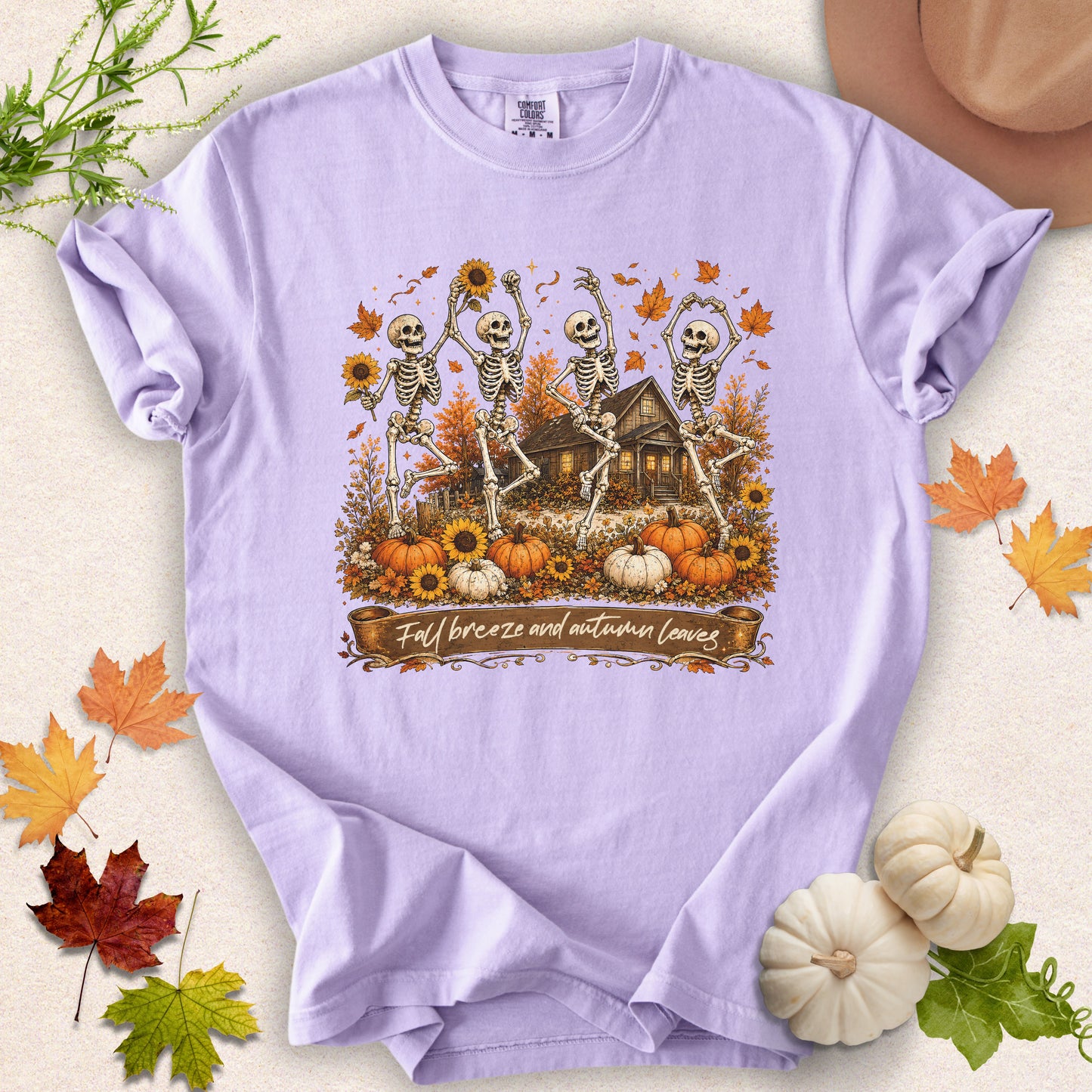 Fall Breeze & Autumn Leaves Tee