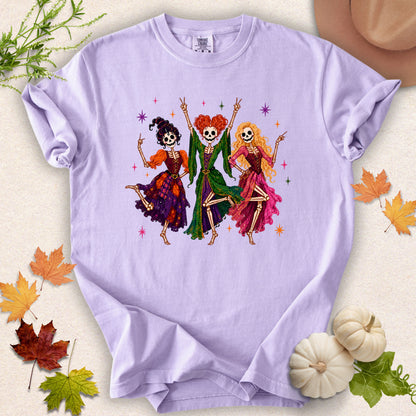 Classic Hocus Pocus Skeleton Sisters Tee