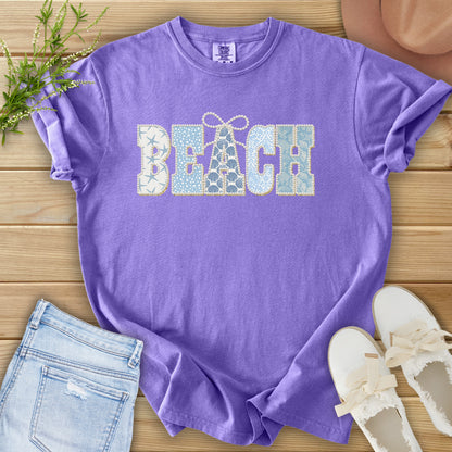 Faux Pearl Patch BEACH Tee