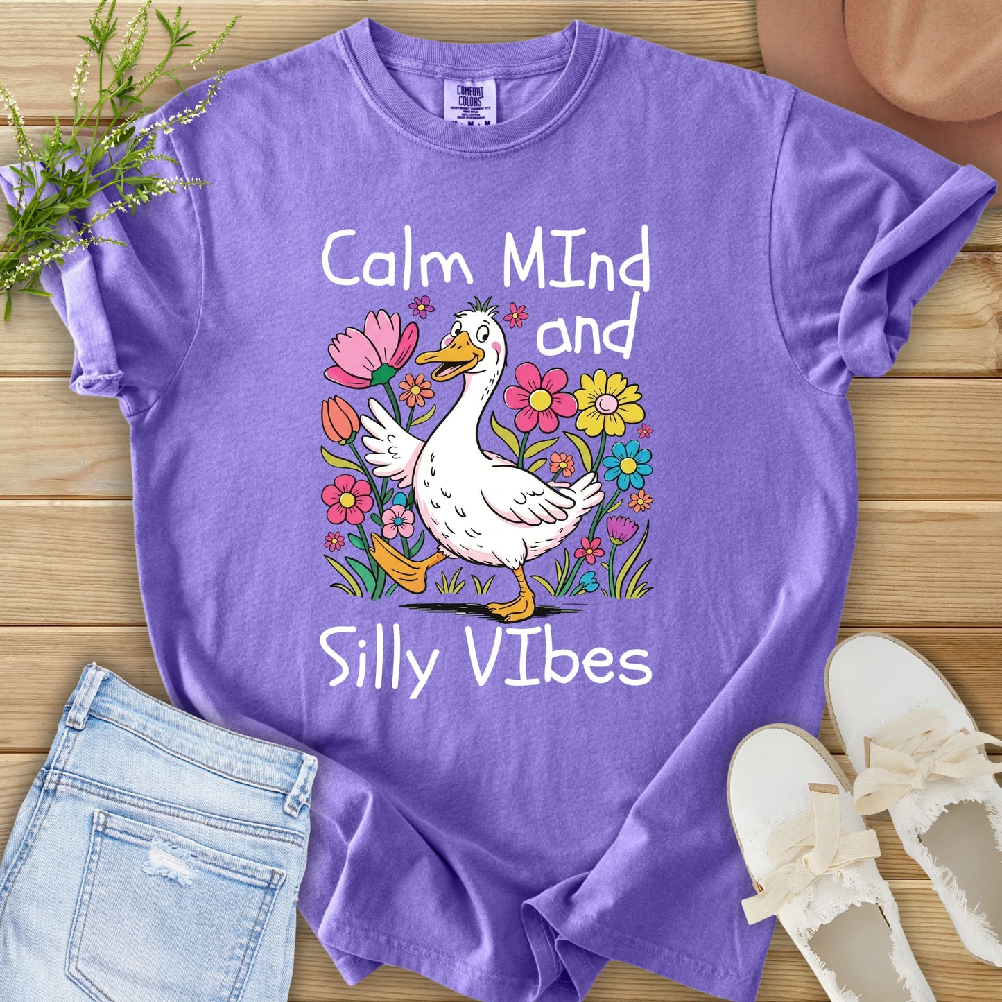 Calm Mind & Silly Vibes Tee