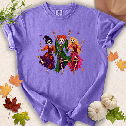 Classic Hocus Pocus Skeleton Sisters Tee