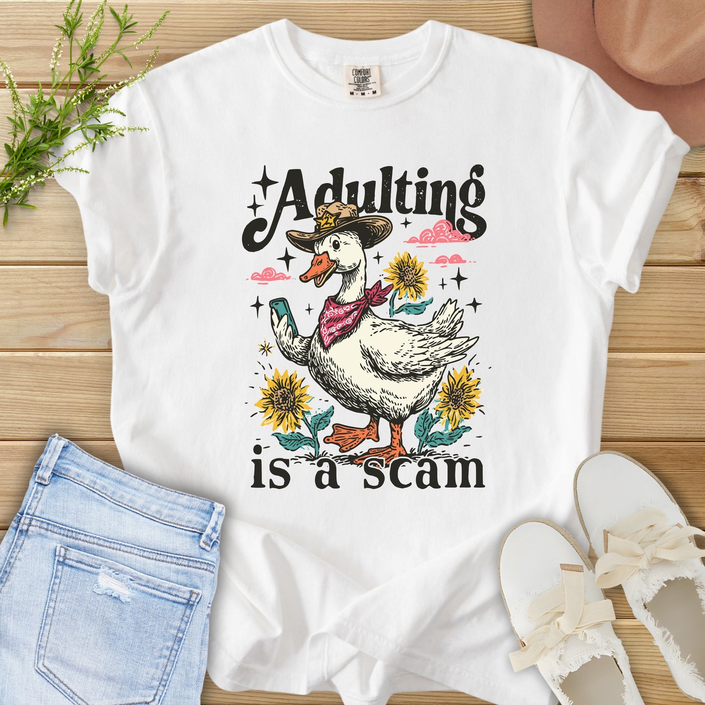 Adulting Is A Scam Tee