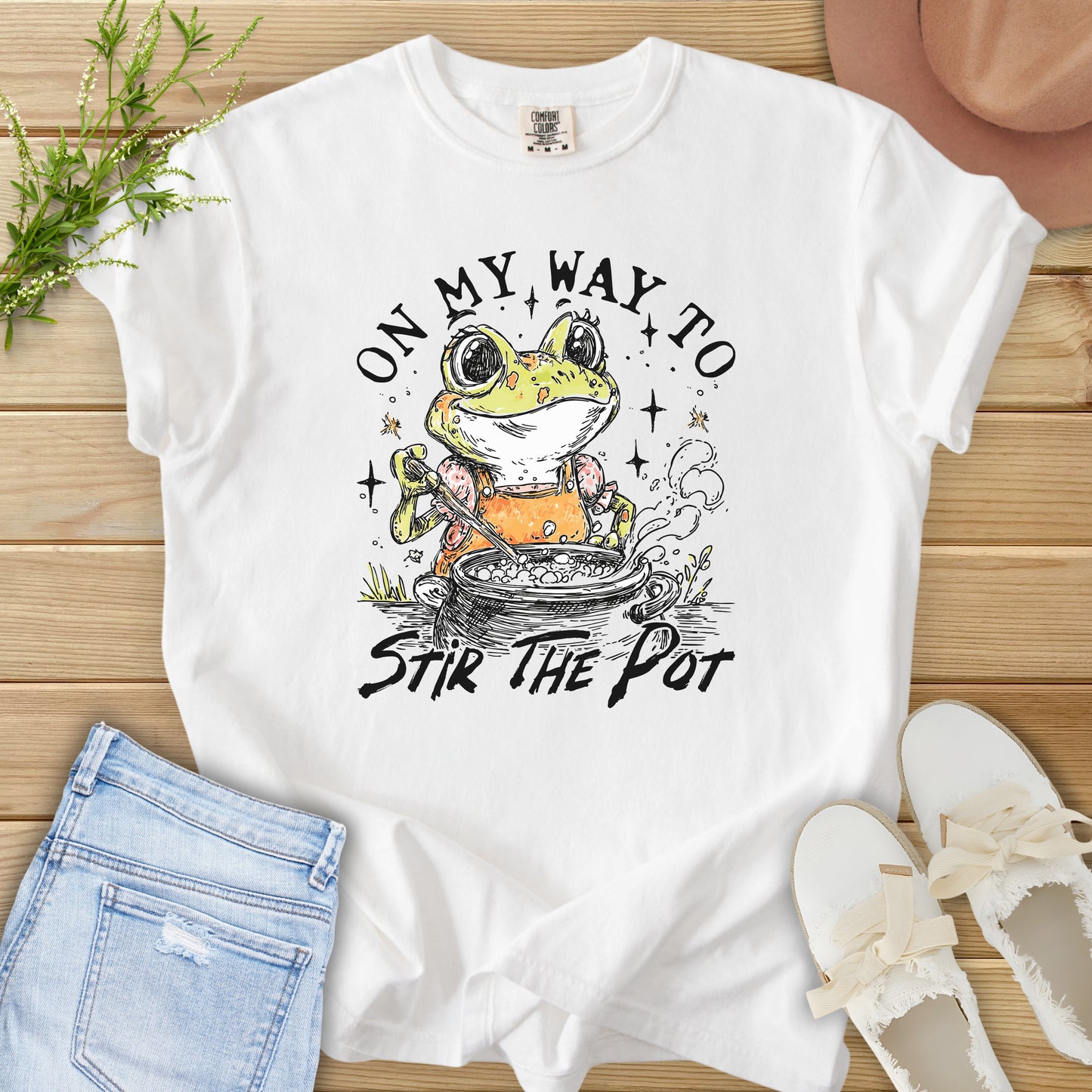 On My Way Frog Tee