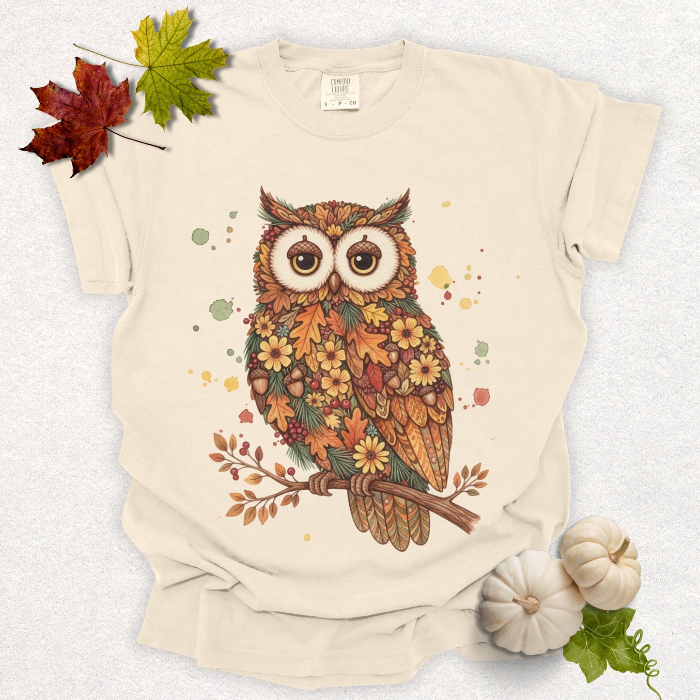 Autumn Harvest Owl Tee
