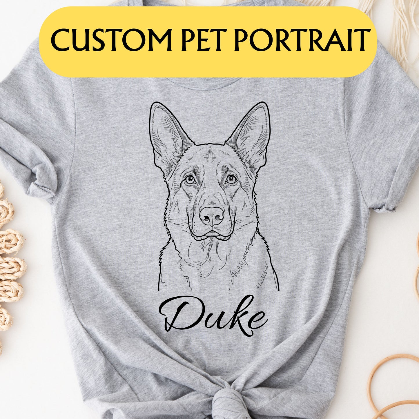 Custom Pet Portrait Tee