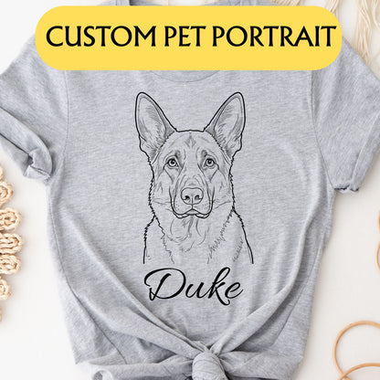 Custom Pet Portrait Tee