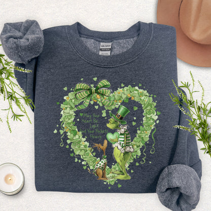 St. Patricks Day Heart Sweatshirt