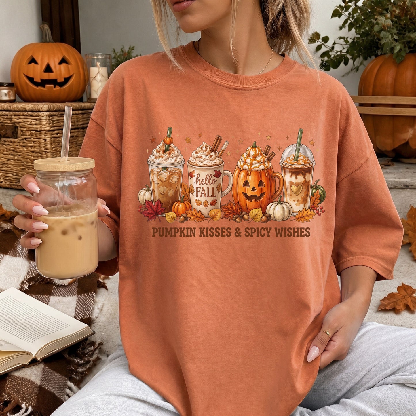 Pumpkin Kisses Sips Tee