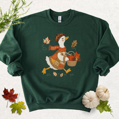 Faux Patchwork Fall in Full Feather Sweatshirt