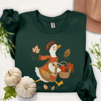 Faux Patchwork Fall in Full Feather Sweatshirt