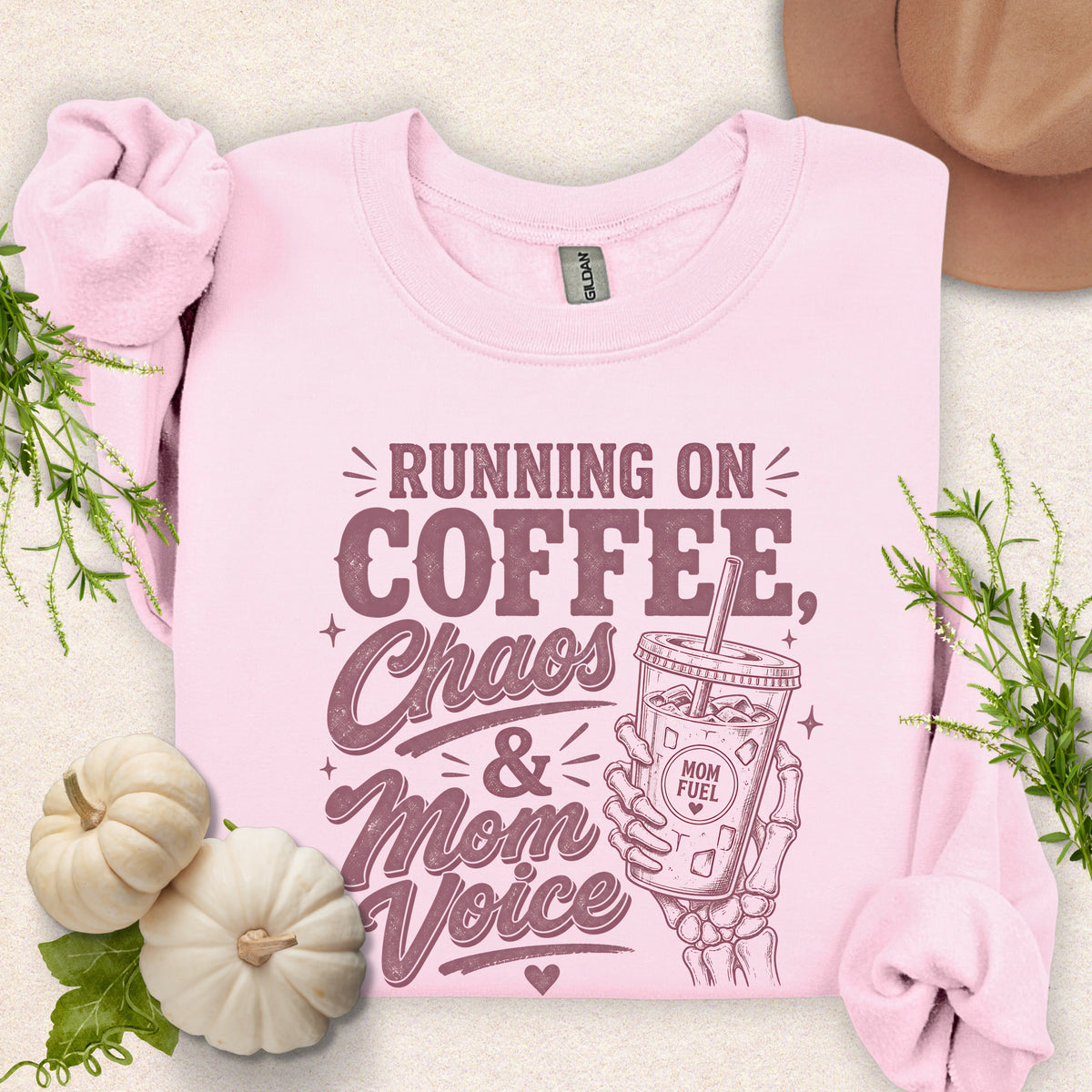 Running On Coffee & Mom Voice Sweatshirt