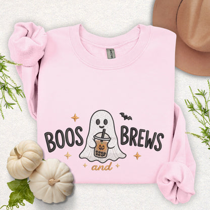 Embroidered Boos & Brews Sweatshirt