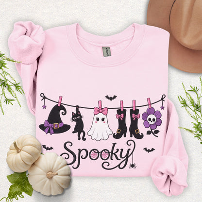 Spooky Laundry Line Sweatshirt