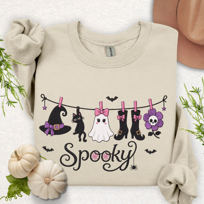 Spooky Laundry Line Sweatshirt