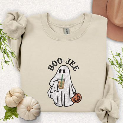 Embroidered BOO-JEE Ghost Sweatshirt