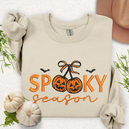 Embroidered Spooky Season Sweatshirt