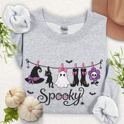 Spooky Laundry Line Sweatshirt