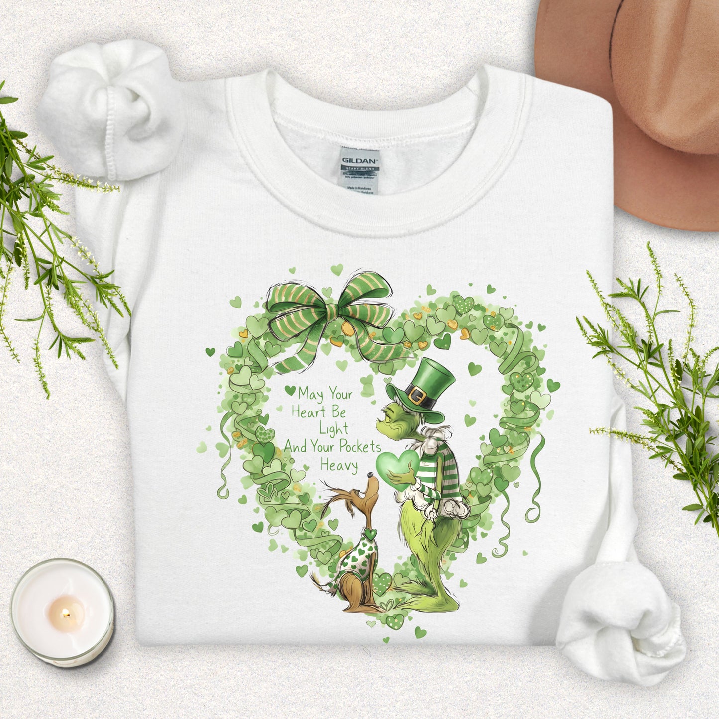 St. Patricks Day Heart Sweatshirt