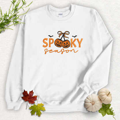 Embroidered Spooky Season Sweatshirt