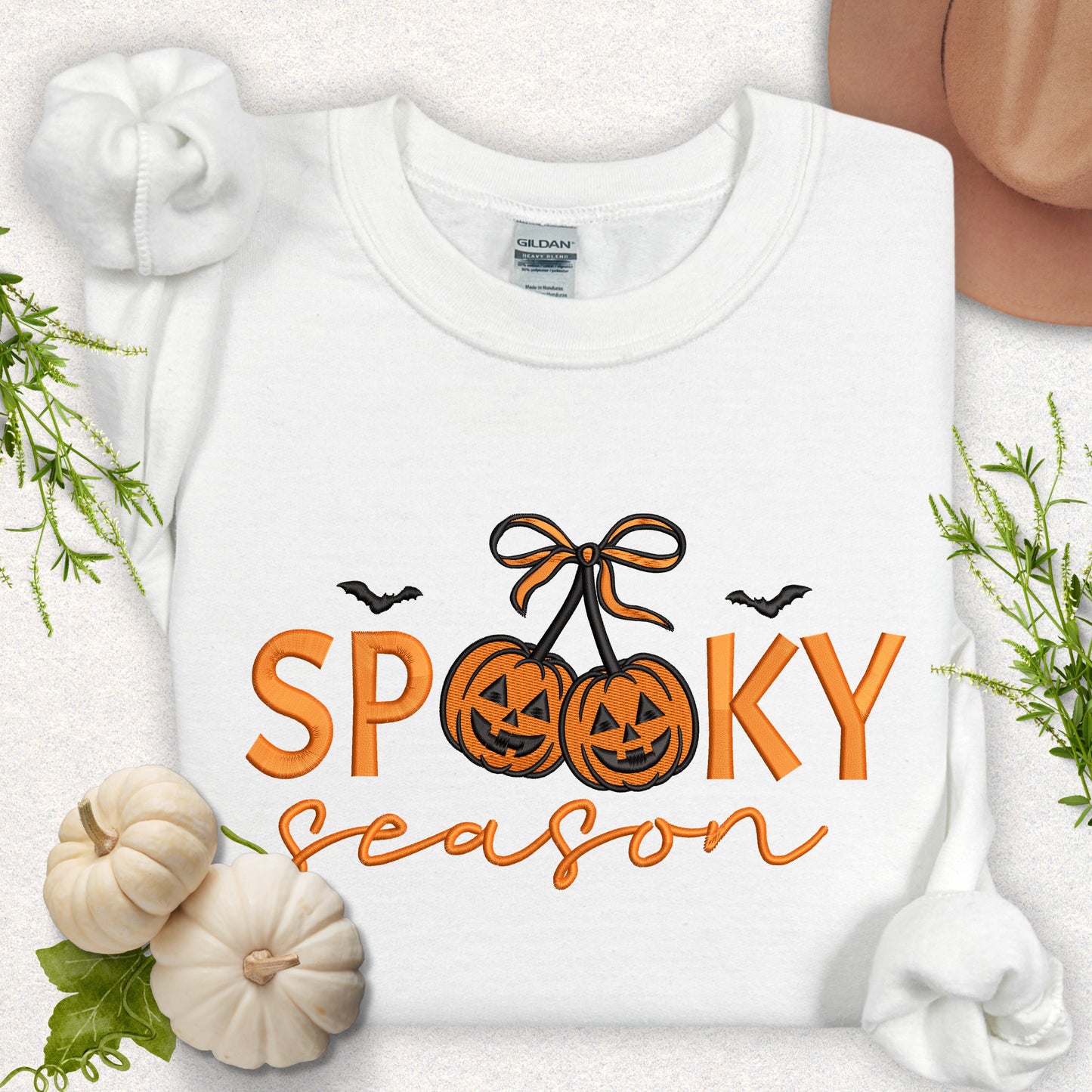Embroidered Spooky Season Sweatshirt