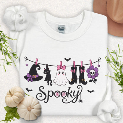 Spooky Laundry Line Sweatshirt