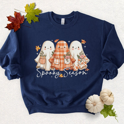 Spooky Season, Cute Ghost Sweatshirt