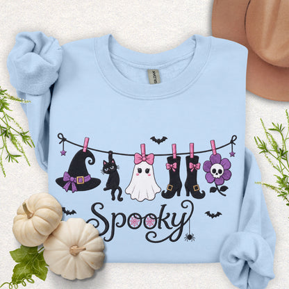 Spooky Laundry Line Sweatshirt
