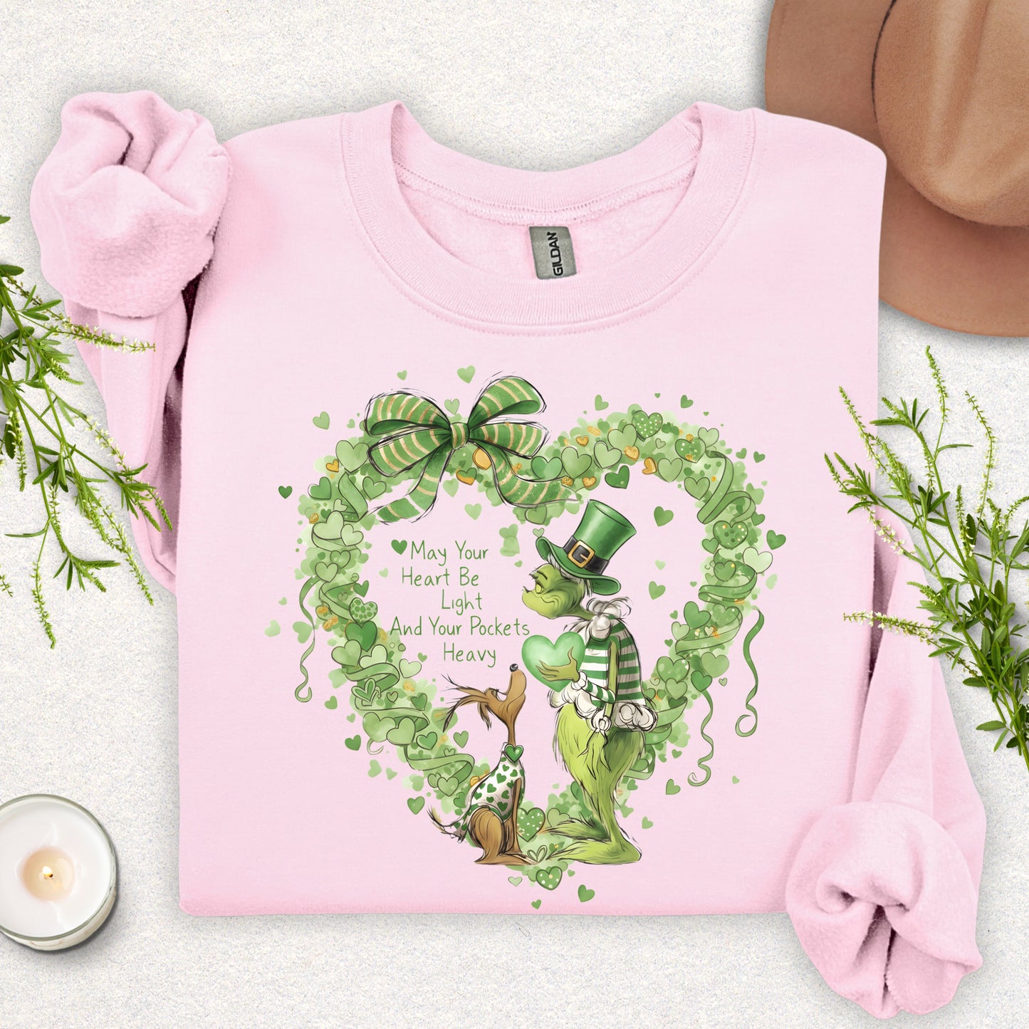 St. Patricks Day Heart Sweatshirt