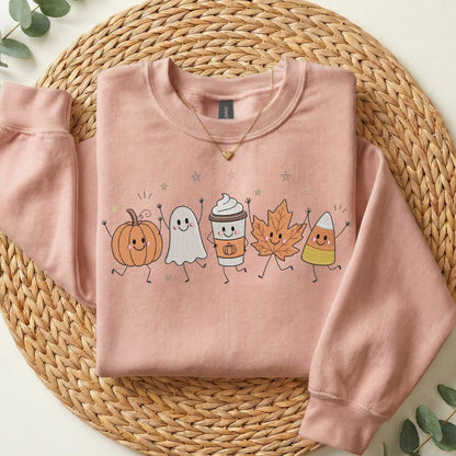 Embroidered Fall Friends Parade Sweatshirt