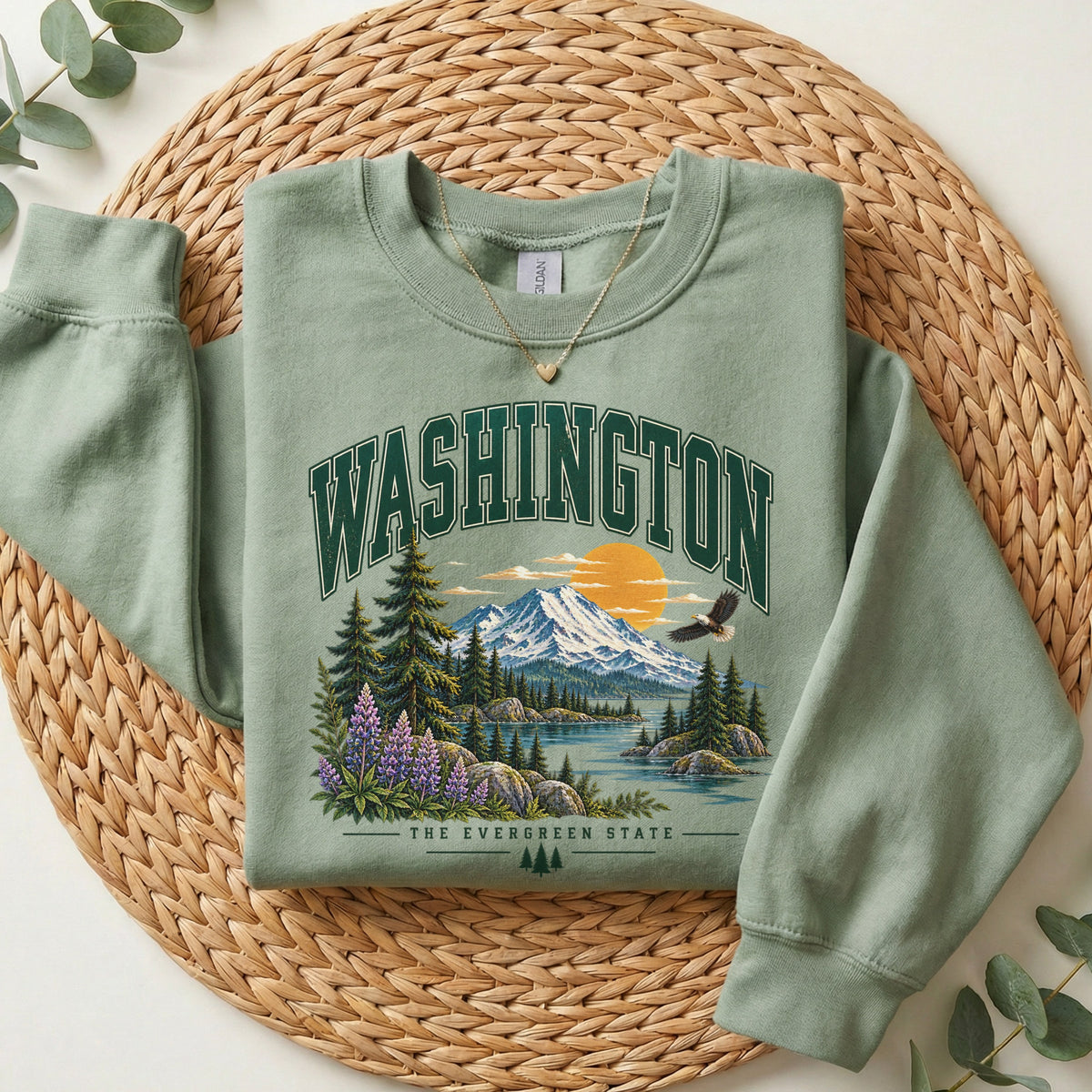 Washington the Evergreen State Sweatshirt