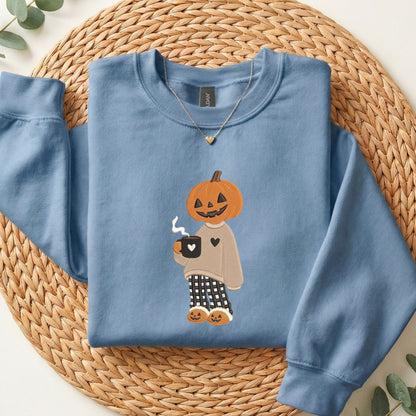 Embroidered Pumpkin Head Cutie Sweatshirt