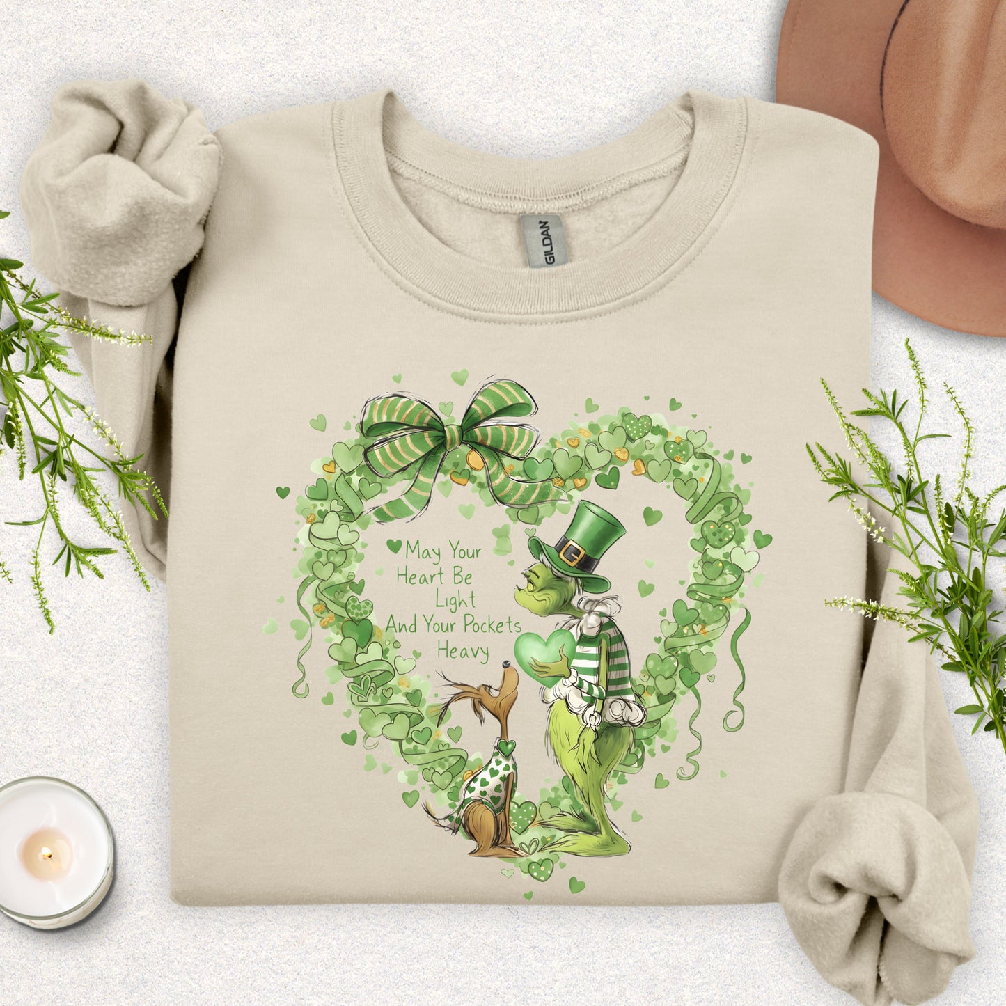 St. Patricks Day Heart Sweatshirt