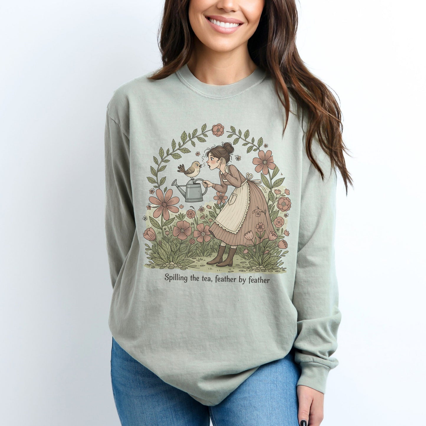 Garden Gossip Long Sleeve Shirt