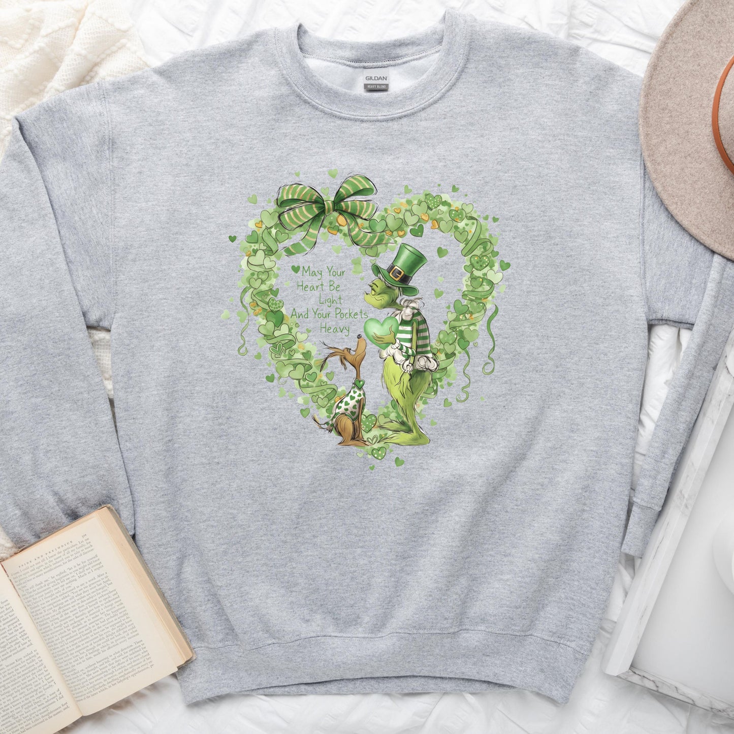 St. Patricks Day Heart Sweatshirt