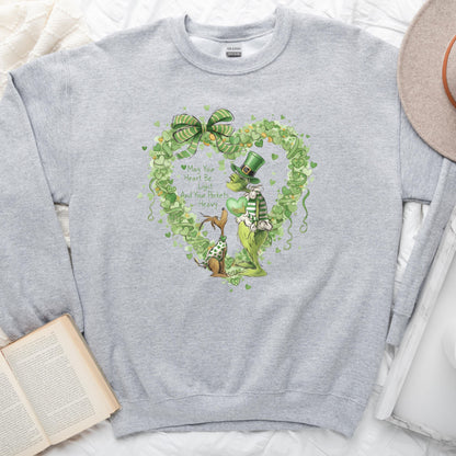 St. Patricks Day Heart Sweatshirt