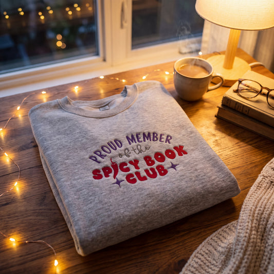 Embroidered Spicy Book Club Member Sweatshirt