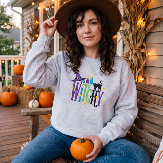 Embroidered Witchy Sweatshirt