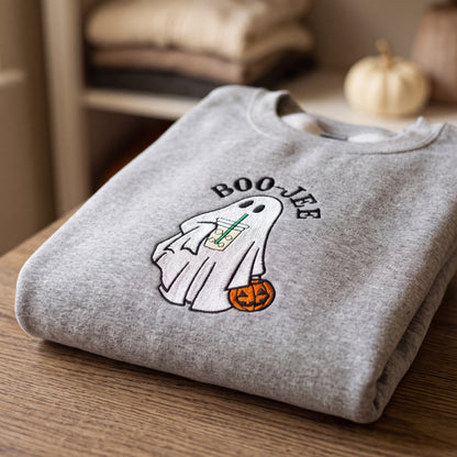 Embroidered BOO-JEE Ghost Sweatshirt