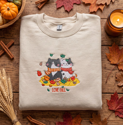 Embroidered Love Fall Sweatshirt